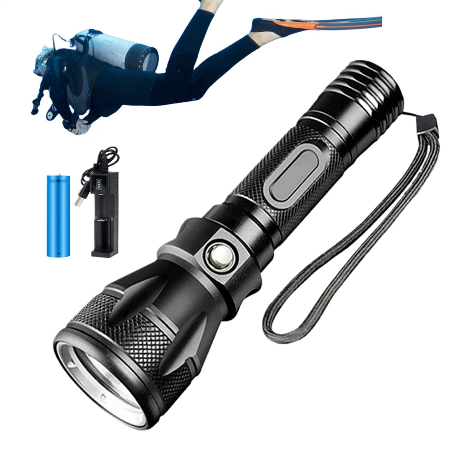 3-Mode Powerful Rechargeable W - Underwater Flashlight ulasan dan harga