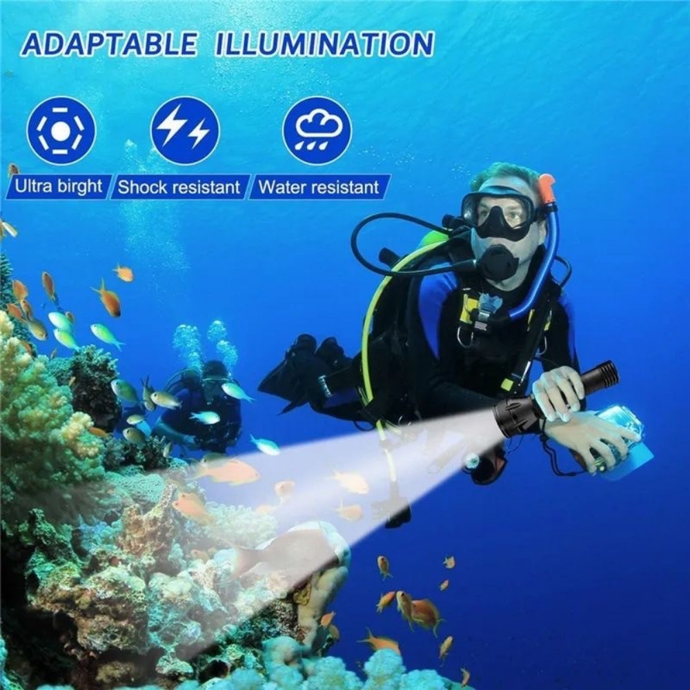 Professional Scuba Diving Flas - Underwater Flashlight ulasan dan harga