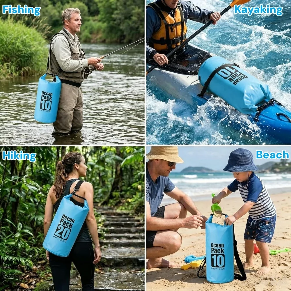 500D Waterproof Dry Bag Floati - Dry Bag Roll Top ulasan dan harga